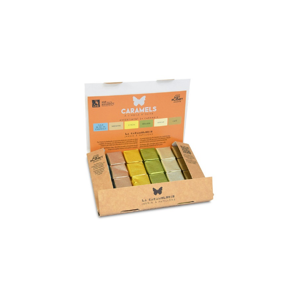 Coffret de 24 caramels à l'huile d'olive
